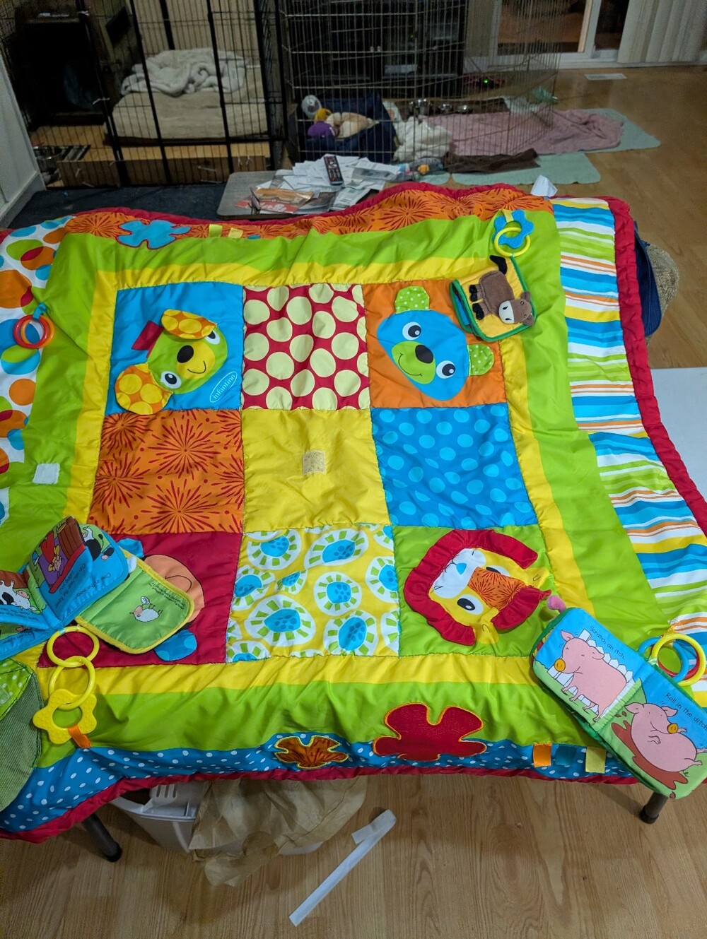 Baby Activity Play Mat - Green Multicolor Sensory Mat